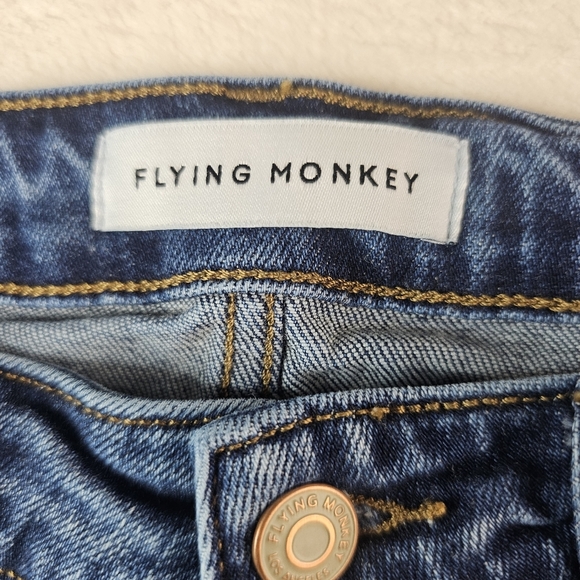 Flying Monkey Jeans Women’s 26 Denim Straight Leg Mid Reg Rise Style Y3175 - Picture 5 of 12